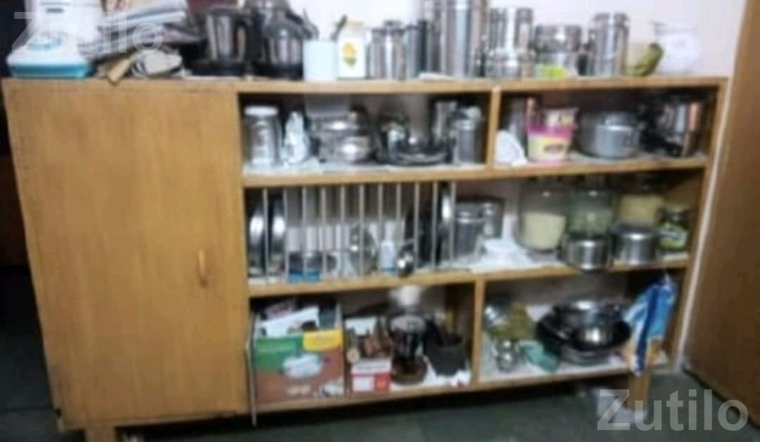 Kitchen Storage Cupboard with Utensils