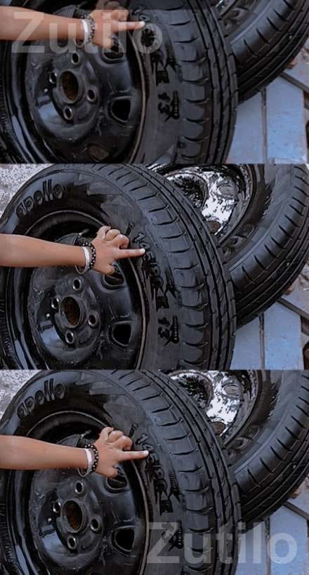 Apollo Car Tyres with Steel Rims Pair - Auto Parts - Limbdi - Image 4