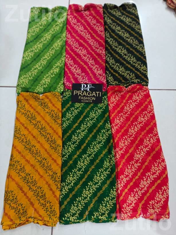 Printed Dress Material Fabric 5.5 Meter - મહિલાઓના કપડા - મુળી - Image 2