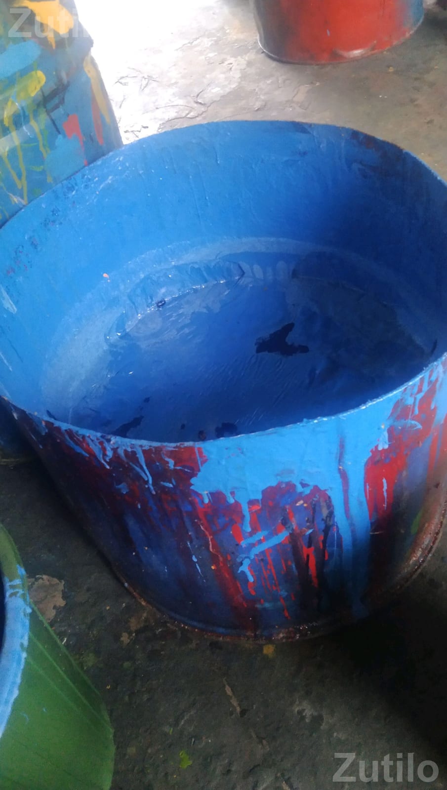 Blue Oil Paint Color