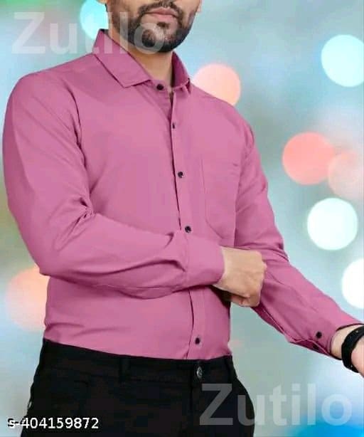 Men's Casual Full Sleeve Shirt Pink - Men's Wear - Palanpur - Image 2