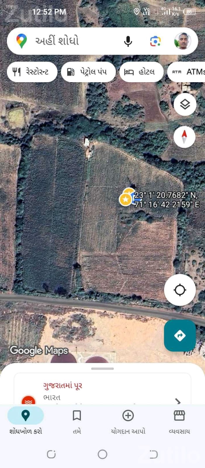 6 Vigha Agricultural Land Near Narmada Canal - Land & Plots - Halvad - Image 2
