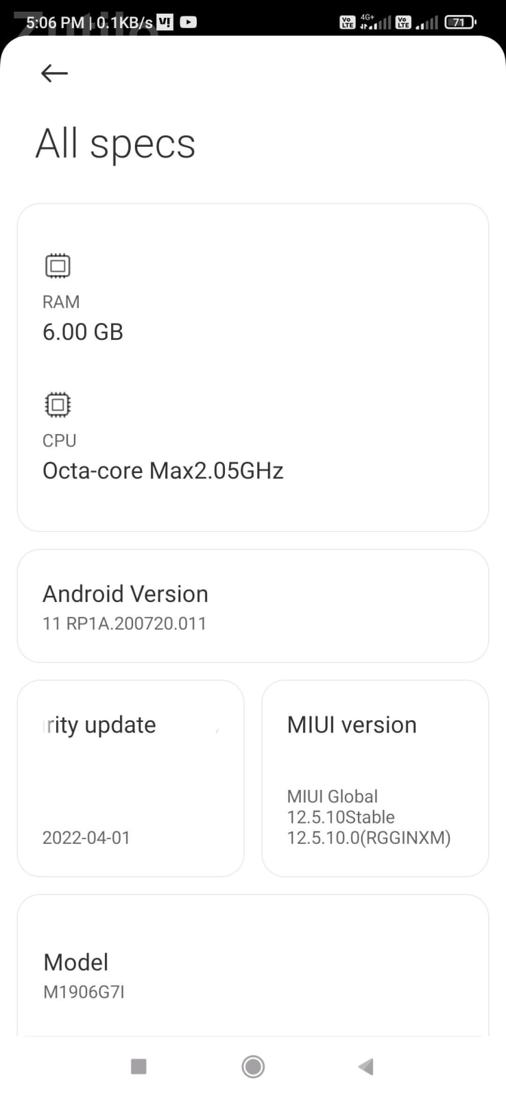Redmi Note 8 Pro 6GB RAM 128GB Storage