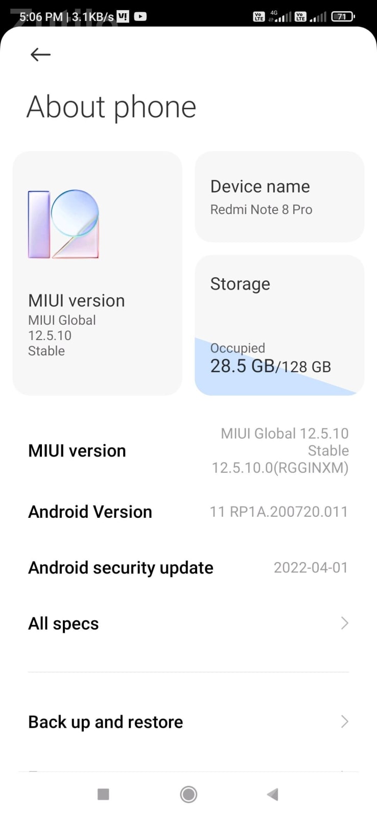 Redmi Note 8 Pro 6GB RAM 128GB Storage - મોબાઇલ ફોન - પાટણ શહેર - Image 2
