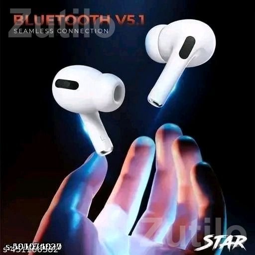 A10 TWS Bluetooth 5.1 Wireless Earbuds White