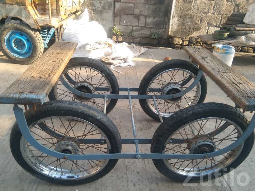 Heavy Handcart Frame with 4 Splendor Wheels - ઓટો પાર્ટ્સ - રાજકોટ શહેર - Image 4