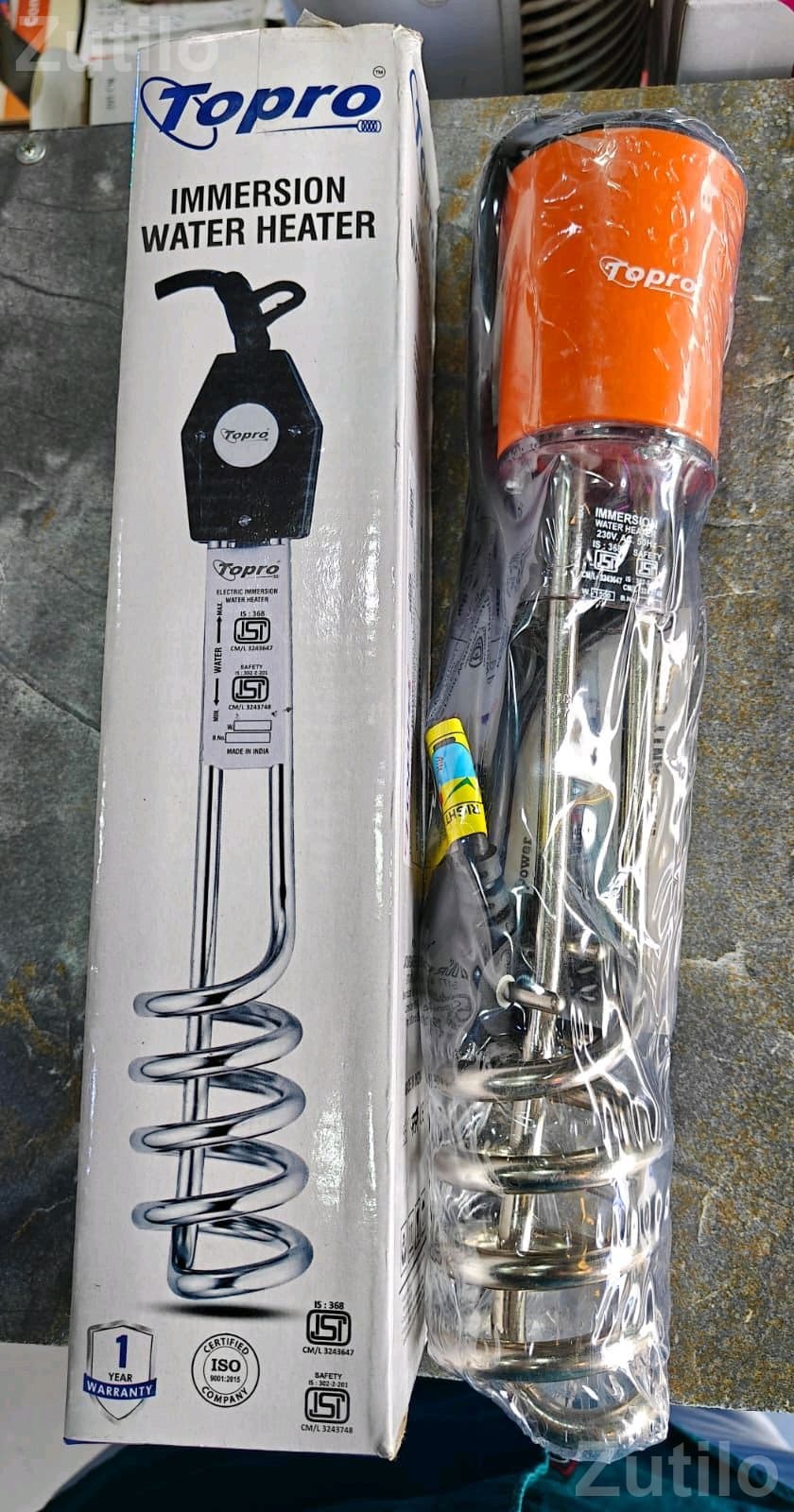Topro Immersion Water Heater with 1 Year Warranty - Geysers / Water Heaters - Dhoraji - Image 1