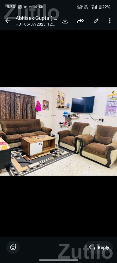 Brown Living Room Sofa Set - સોફા સેટ - જસદણ - Image 5