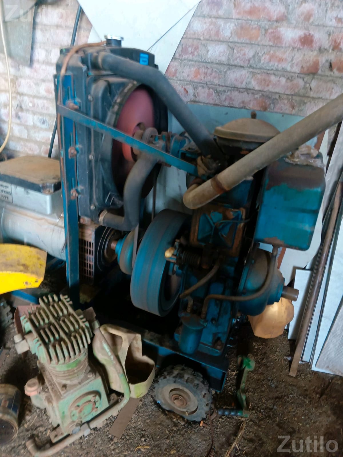 Industrial Generator Set on Wheel Base