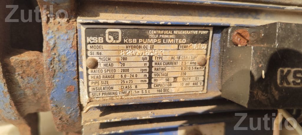 KSB 1 HP Water Motor Pump 18 Meter Range - Pumps & Motors - Junagadh City - Image 5