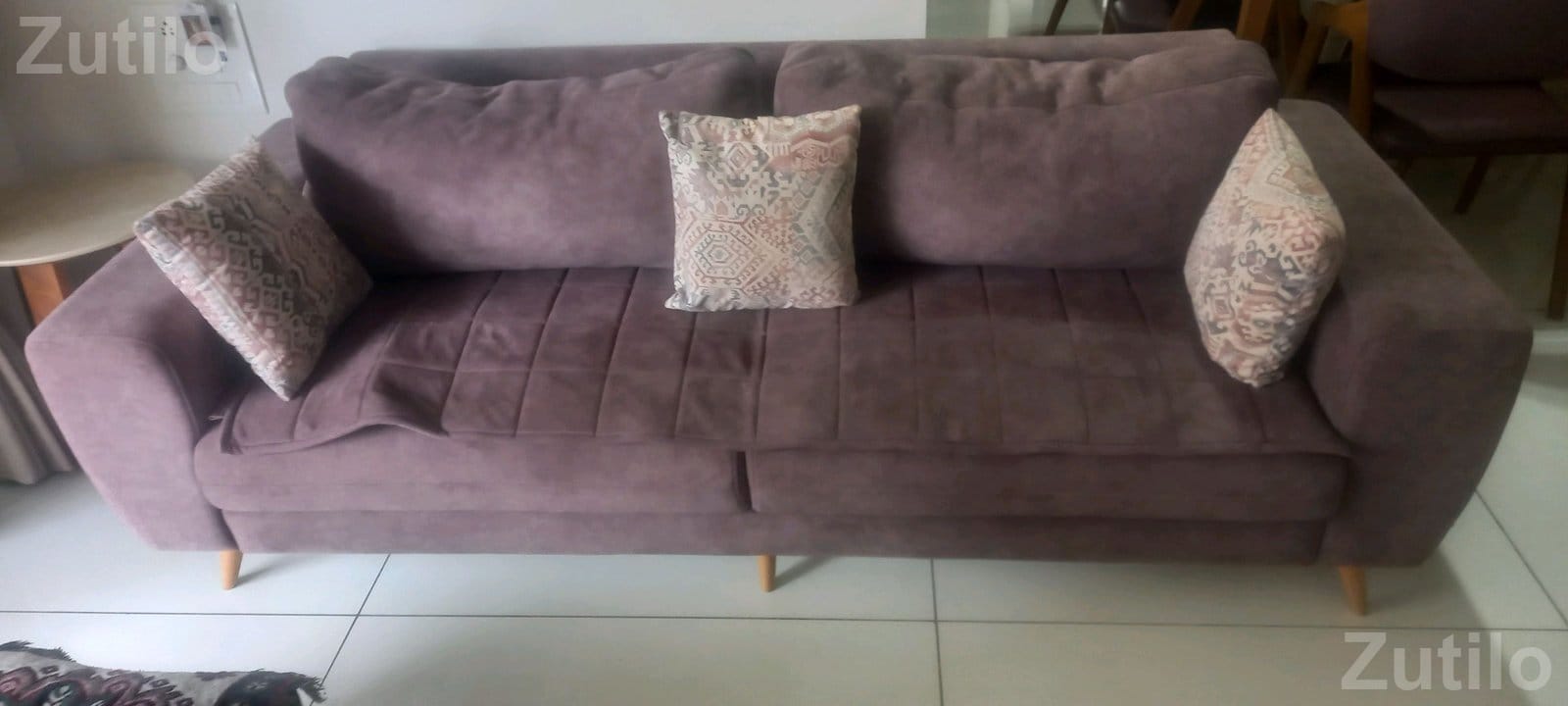 Sofa Set with Puffy and King Chair - સોફા સેટ - રાજકોટ શહેર - Image 3