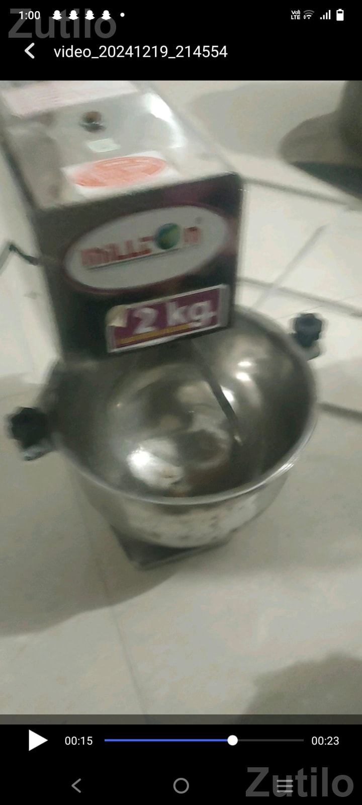 2 Kg Dough Kneading Machine