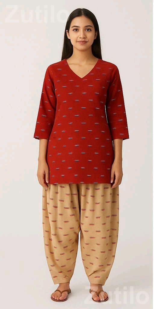 Women's Cotton Kurti with Printed Design