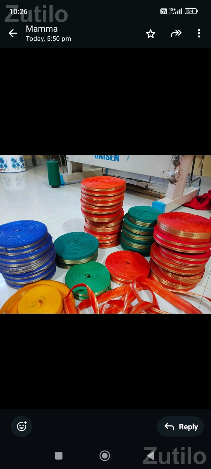 Decorative Lace Patti Ribbon Roll 45 Meter - આર્ટ અને ક્રાફ્ટ સામગ્રી - રાજકોટ શહેર - Image 2
