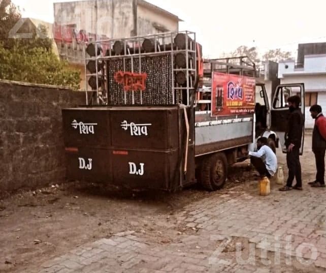 Complete DJ Sound Setup with Generator and Laptop