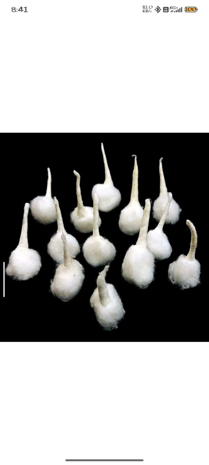 Handmade White Cotton Temple Decor Set