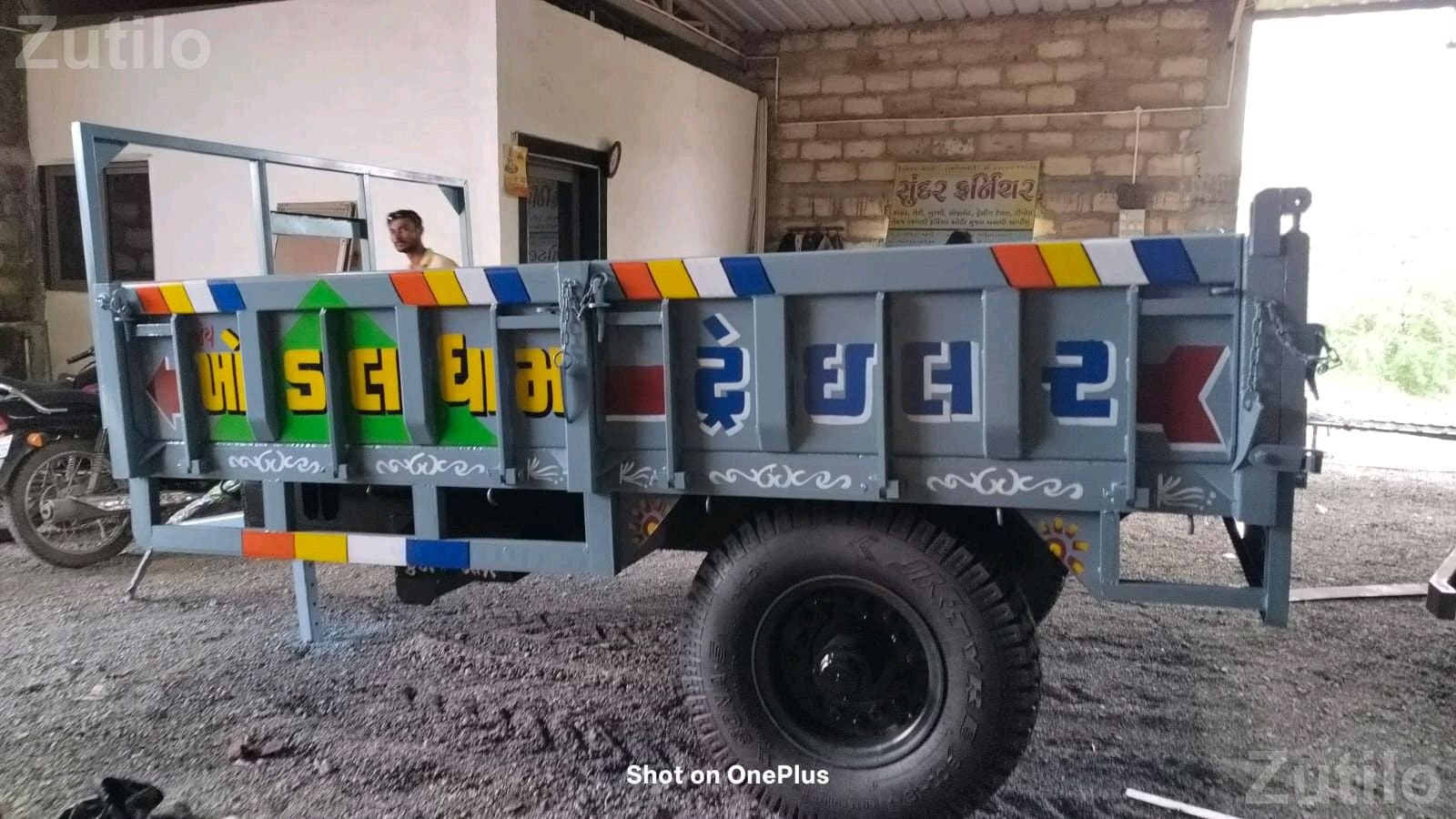 Heavy Duty Flat Bed Trolley Trailer