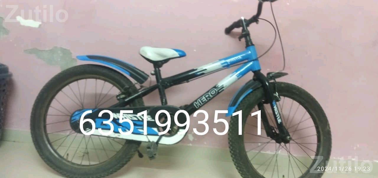 Hero Kids Bicycle Blue and Black