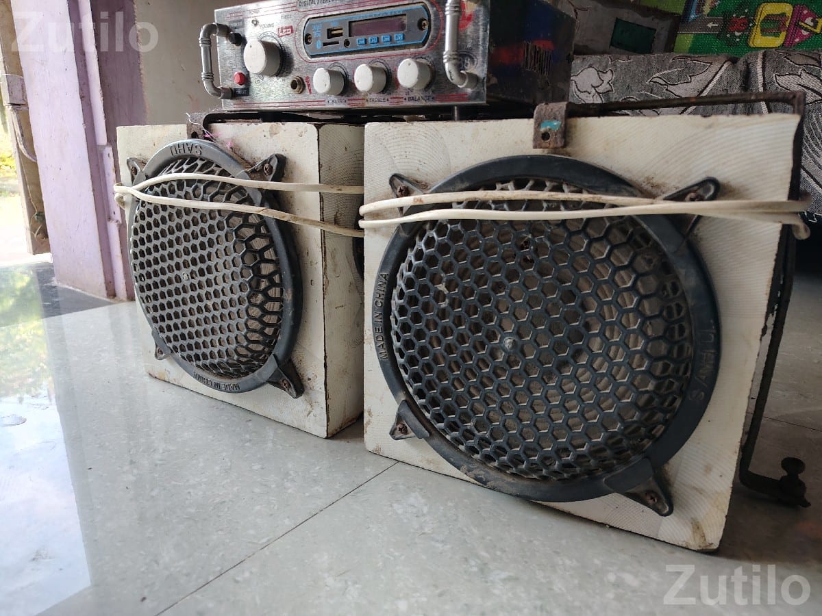 8 Inch Heavy Speaker Set with Amplifier
