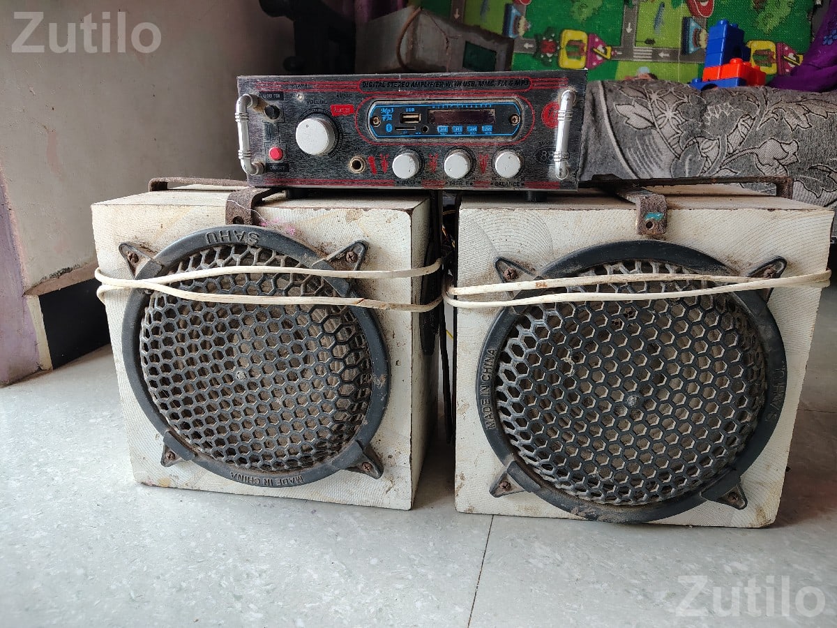 8 Inch Heavy Speaker Set with Amplifier - ઇલેક્ટ્રોનિક ઍક્સેસરીઝ - ઢોકડવા - Image 2