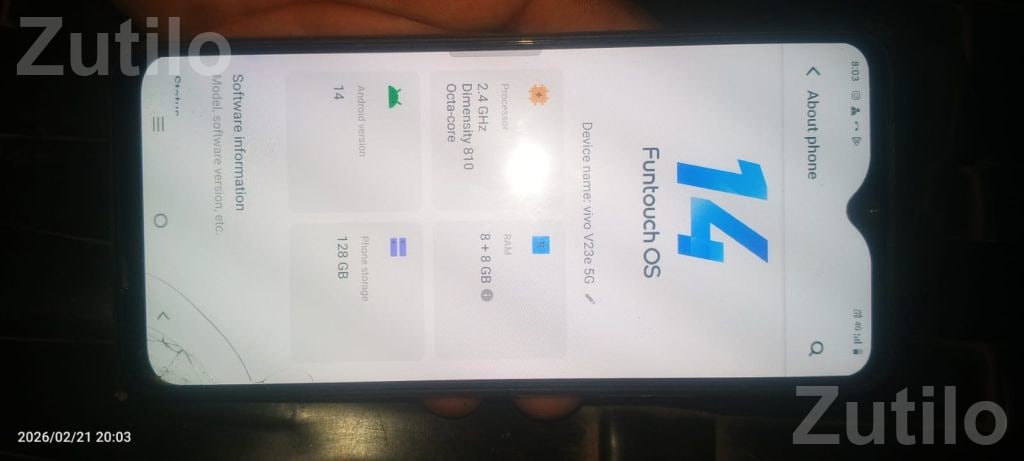 Vivo V23e 5G 128GB Smartphone