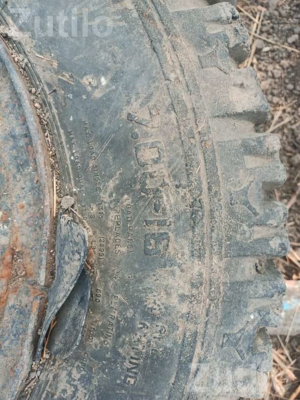 Bolero Wheel Plate with Heavy Tyre