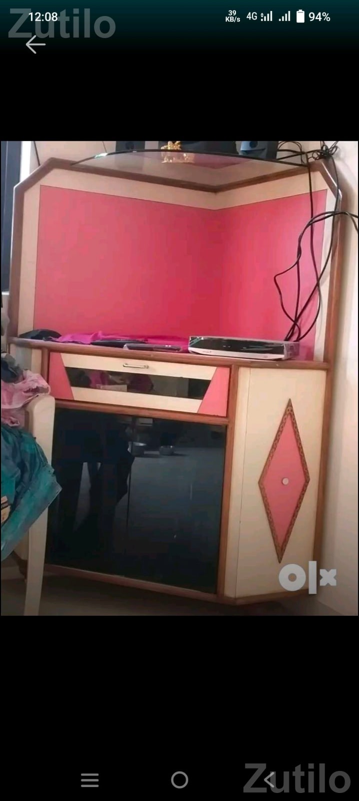 TV Corner Cabinet with Storage