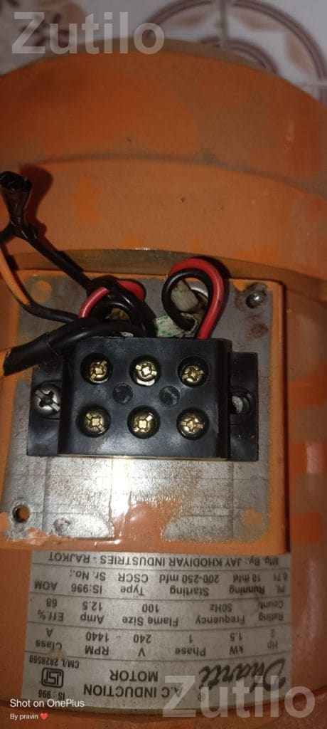 Single Phase Electric Motor for Home Use - પમ્પ અને મોટર્સ - લાલપુર - Image 3