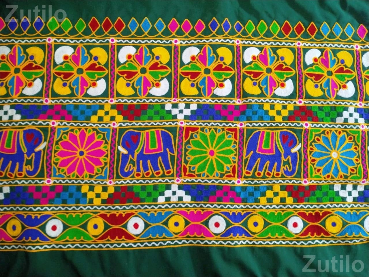 Blouse and Chaniya Embroidery Work