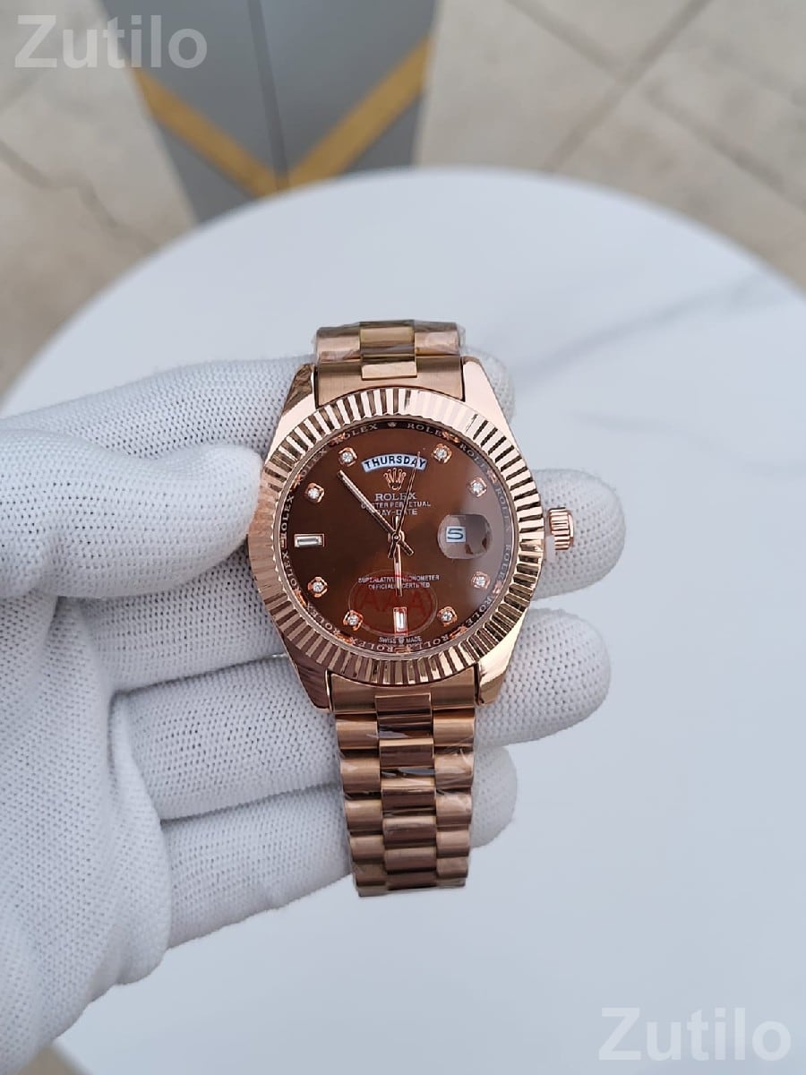 Rolex Day-Date Chocolate Dial Watch