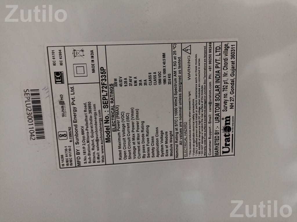Solar Plant Setup with 15 Panels and 5HP Pump - Generators & Power Equip. - Una - Image 2