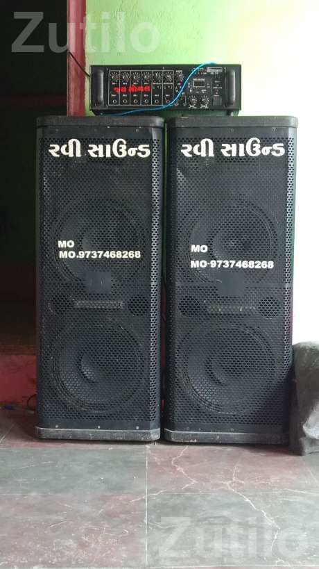 Used Sound System with 2 Speakers and Amplifier - Event Items - Kodinar - Image 4