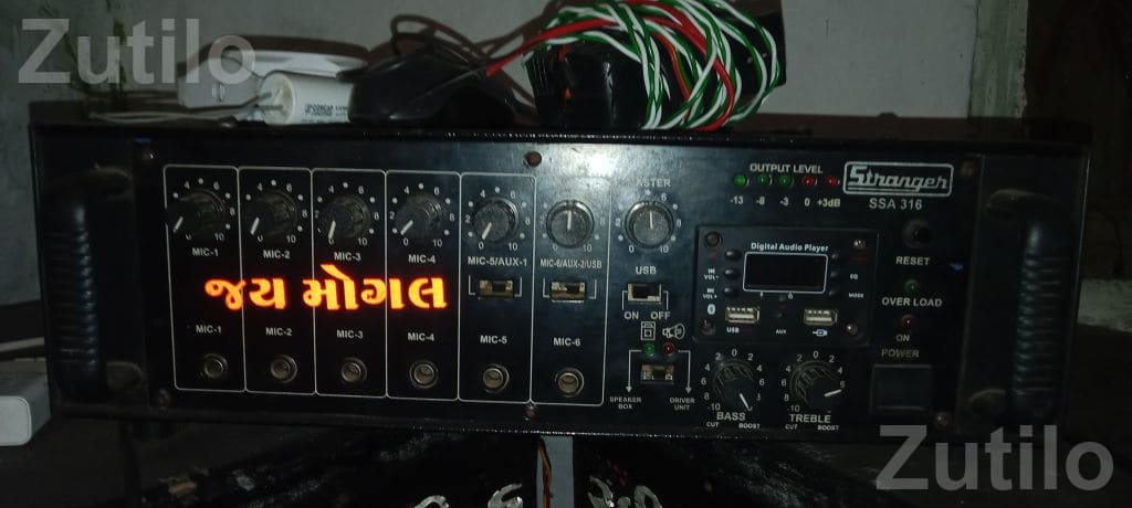 Used Sound System with 2 Speakers and Amplifier - Event Items - Kodinar - Image 3