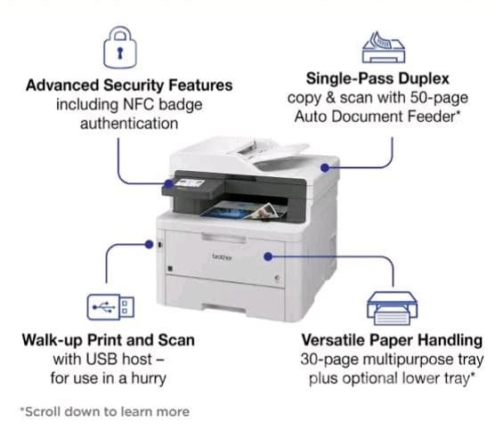 Brother MFC-L3760CDW Color Laser Printer - ઓફિસ સાધનો અને સપ્લાય - આરમભડા - Image 3