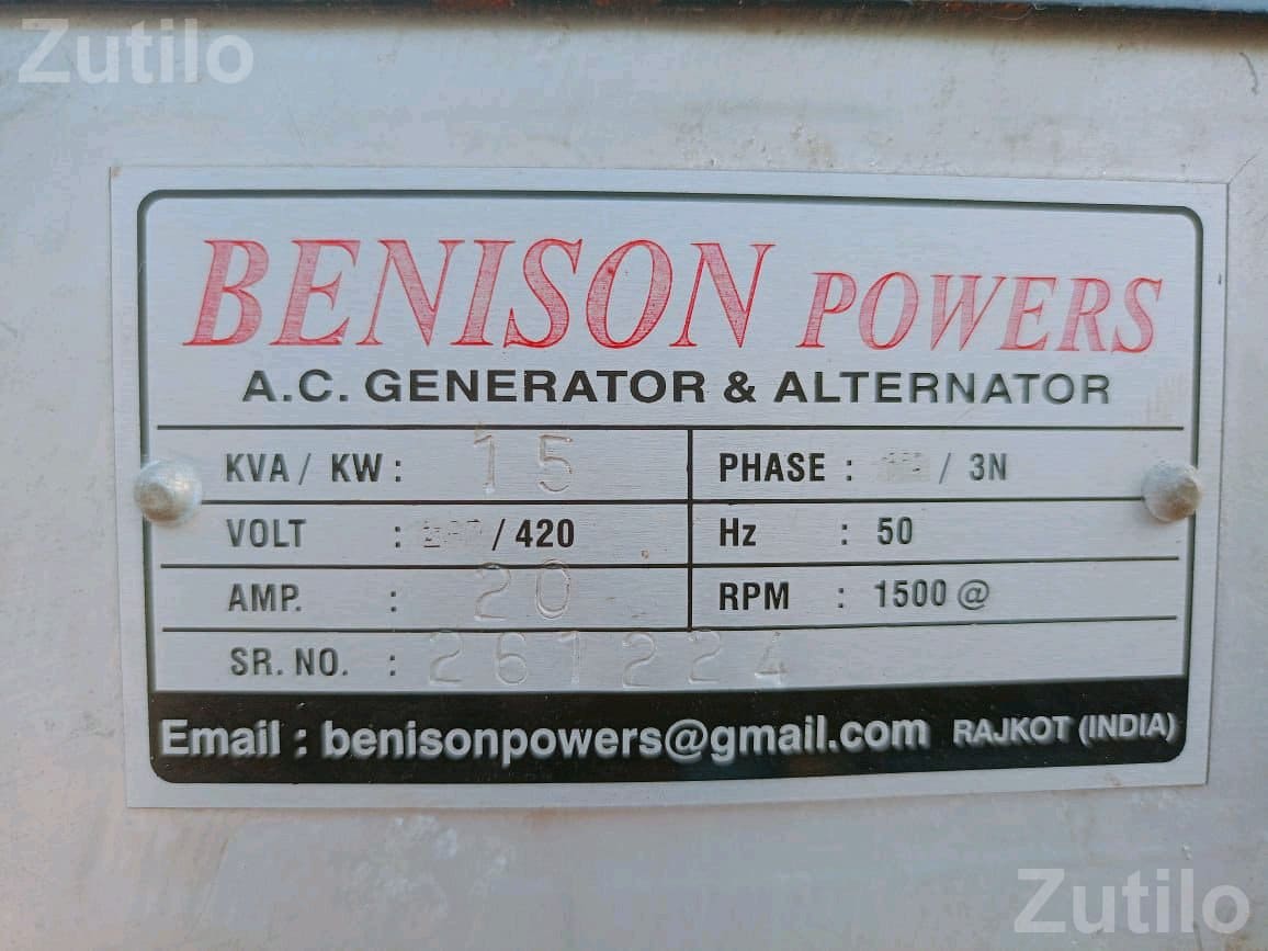 15 KVA Generator Set on Frame - Generators & Power Equip. - Gandhinagar City - Image 5