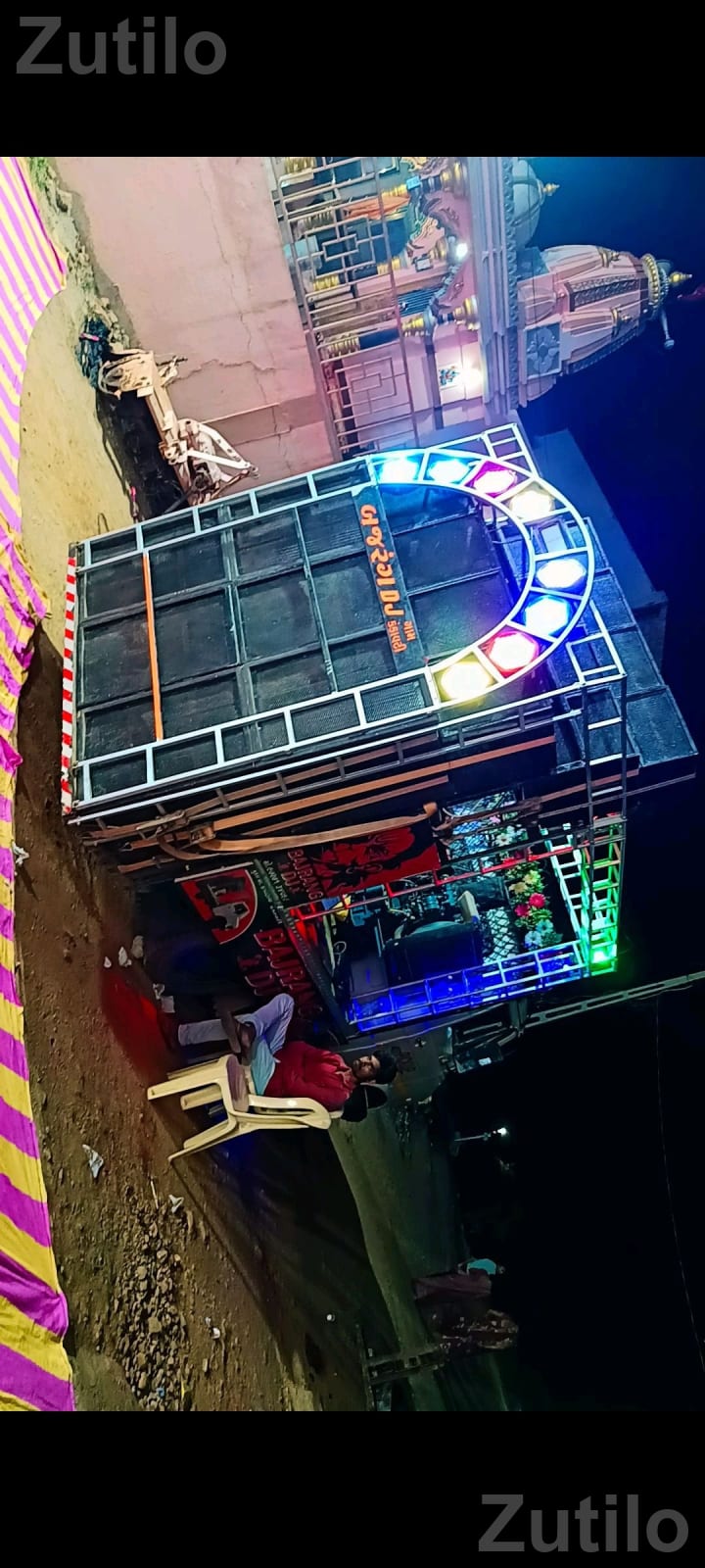 DJ Sound Setup Vehicle with Light Frame