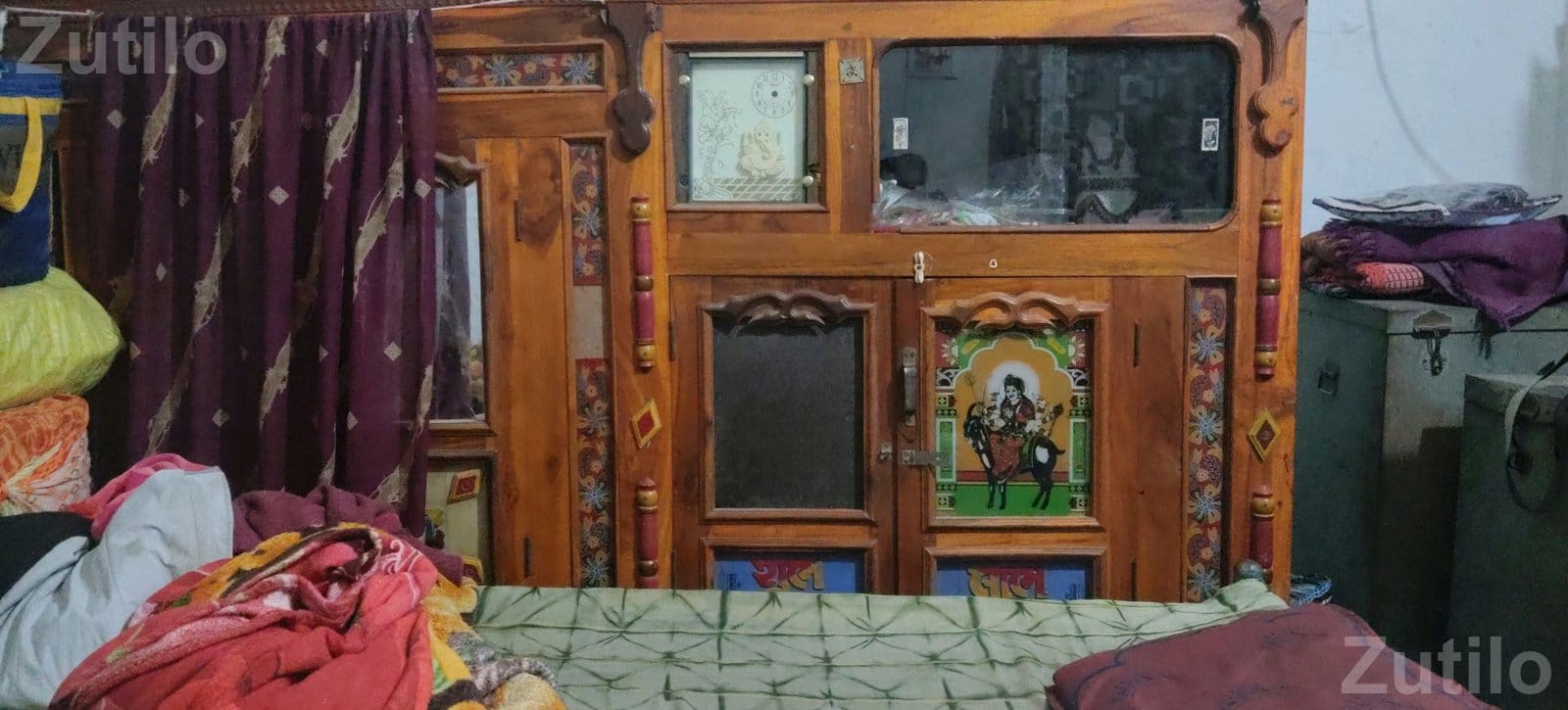 Wooden Kabat Cupboard with Mirror and Storage - Cupboards & Storage - Surendranagar City - Image 2