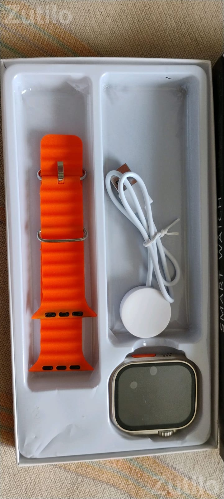 Calling Smart Watch with Orange Strap Calling Smart Watch with Orange Strap