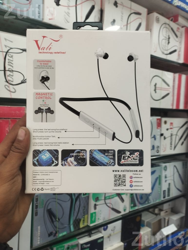 Vali Chrome 8 Wireless Neckband Earphones - Accessories - Daskroi - Image 2