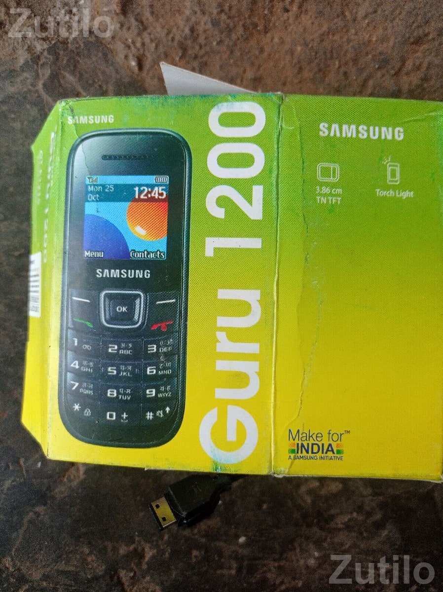 Samsung Guru 1200 Keypad Mobile with Box Samsung Guru 1200 Keypad Mobile with Box