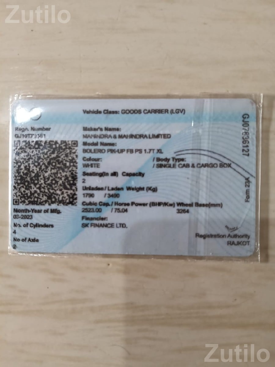 Mahindra Bolero Pik-Up FB 1.7T XL 2023 Mahindra Bolero Pik-Up FB 1.7T XL 2023