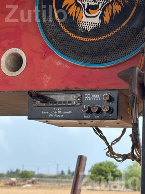 Punjabi Sound Speaker Box with Woofer Lights