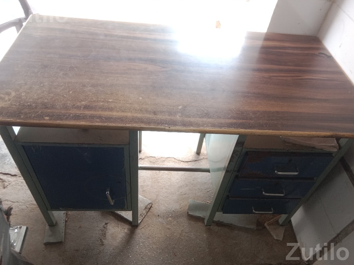 Office Table and Rajwadi Chair for Sale