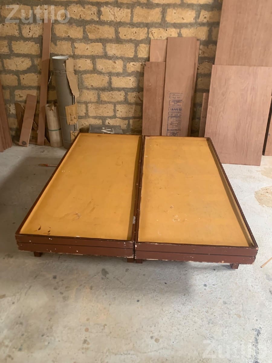 Plywood Single Bed Set 72x30 Two Pieces Plywood Single Bed Set 72x30 Two Pieces