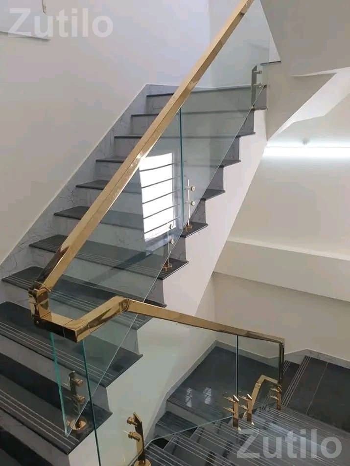 Steel Stair Railing Fabrication Work Steel Stair Railing Fabrication Work