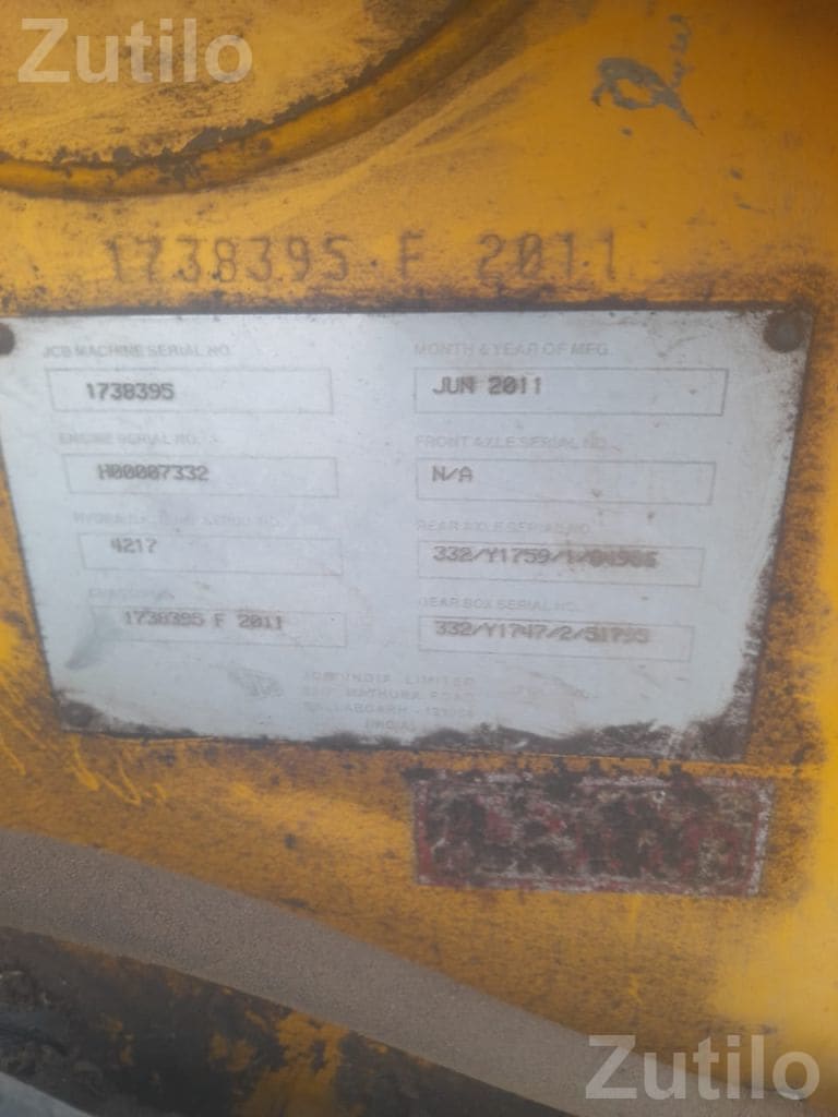 JCB 3DX 2011 Backhoe Loader JCB 3DX 2011 Backhoe Loader