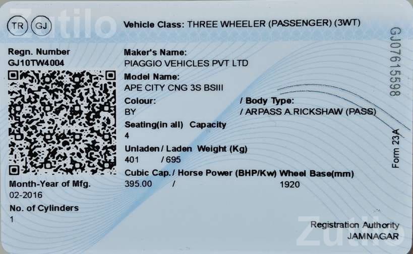 2016 Auto Rickshaw with All Documents - ઓટો રિક્ષા - જામજોધપુર - Image 4