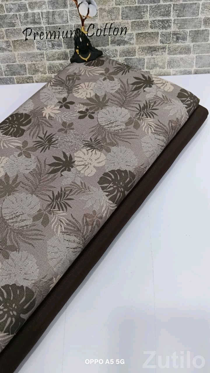 Cotton Pant Shirt Fabric Set - Men's Wear - Gadhada - Image 3