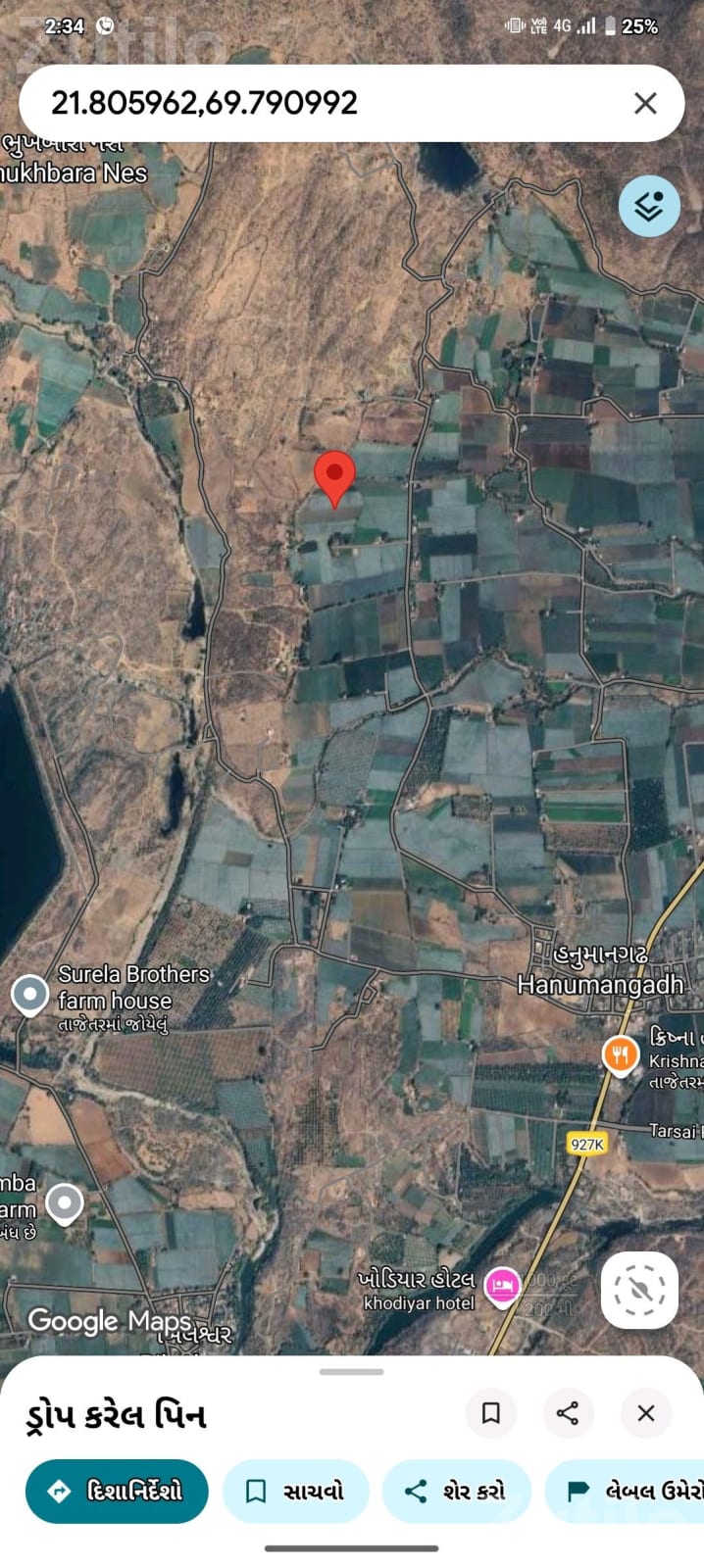 13 Vigha Agricultural Land for Sale - Land & Plots - Porbandar City - Image 2