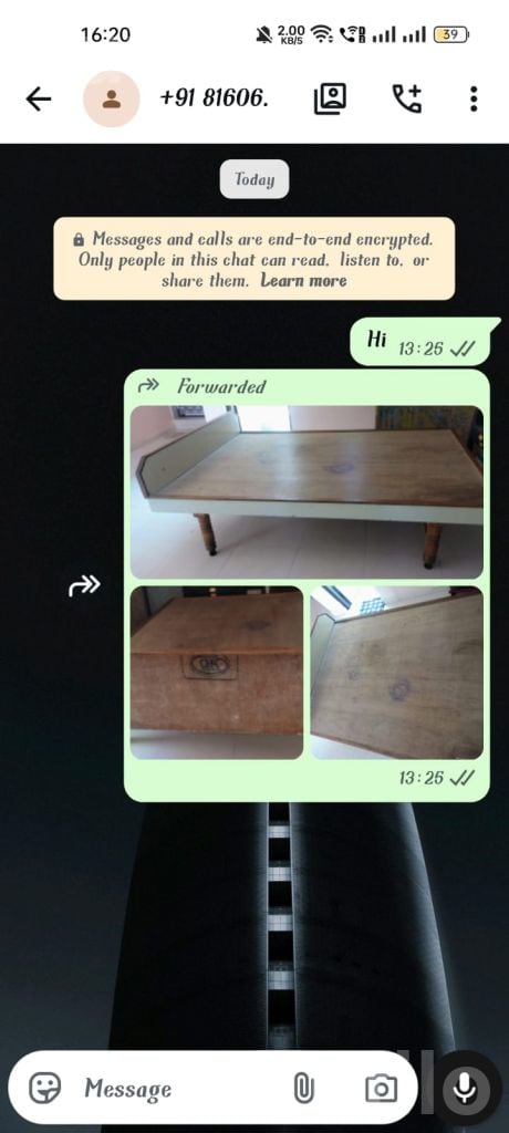 Wooden Palang Bed in Good Condition - પાંખા અને ગાદી - મુન્દ્રા - Image 2